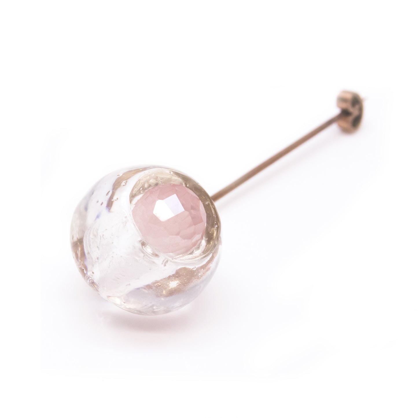 Brooch | WED | rose quartz