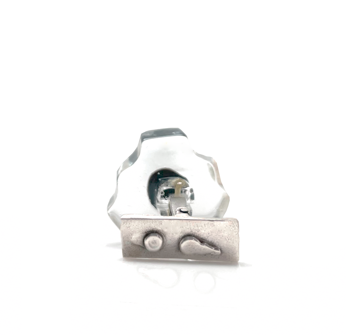 Cufflinks | WED | Rose pearl and black tormalina