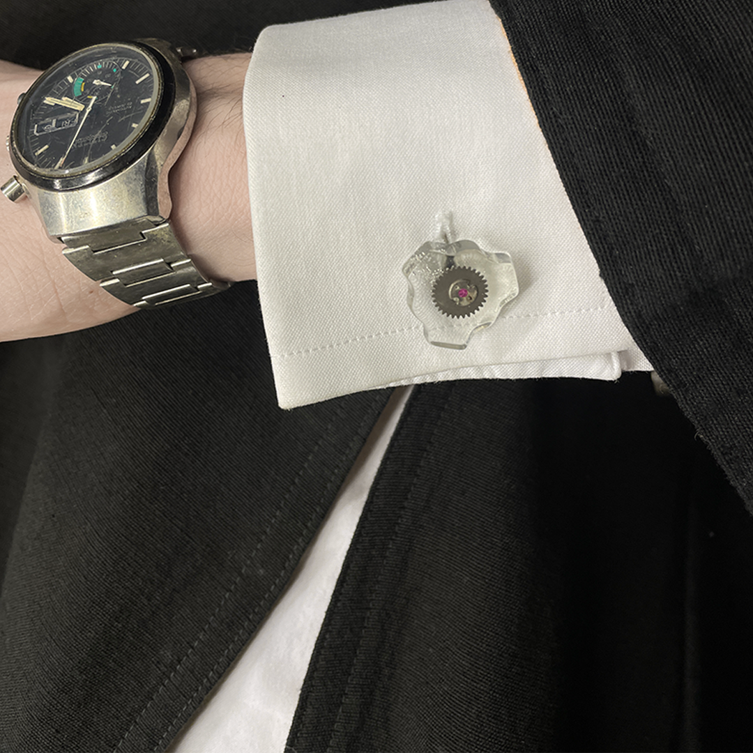 CKT-G-006 | Cufflinks | Canon Camera | Rubies