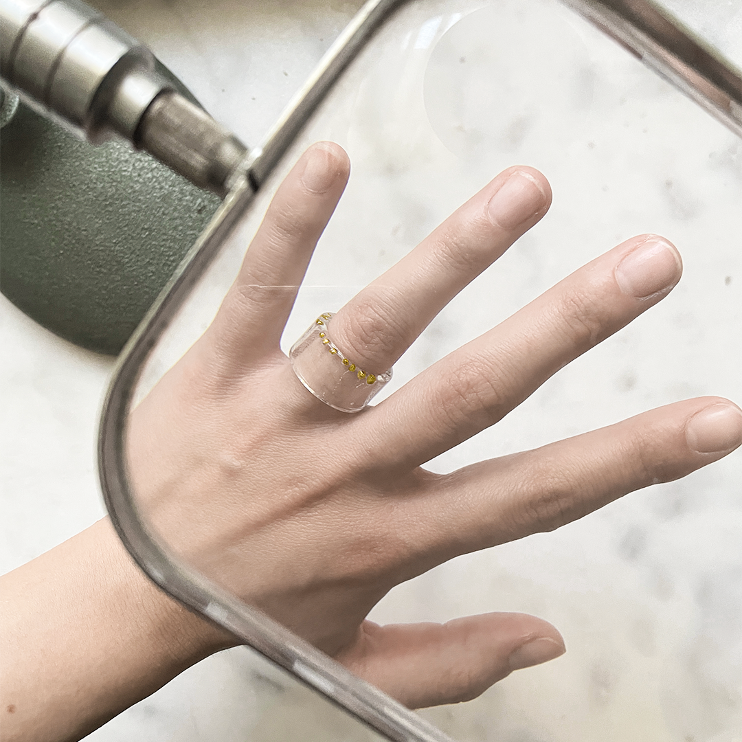 Ring | Gold Spheres Band