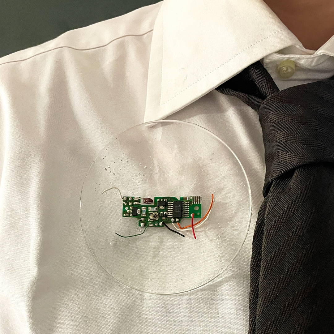 CKT-S-003 | Parabola Brooch | Printer Circuit