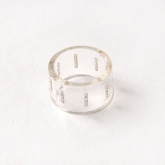 Ring diamond baguette