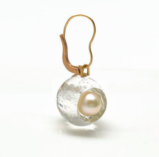 Earrings | WED | white pearl